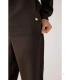 Sudadera Afelpada de Mujer con Cuello Redondo en Color Marrón Ysabel Mora 70746