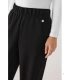 Pantalón Jogger Afelpado de Mujer con Tiro Alto en Color Negro Ysabel Mora 70748