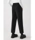 Pantalón Jogger Afelpado de Mujer con Tiro Alto en Color Negro Ysabel Mora 70748