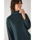 Jersey Textura Piqué de Mujer con Cuello Perkins  en Color Azul Ysabel Mora 70749