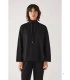 Jersey Afelpado de Mujer con Cuello Alto Color Negro Ysabel Mora 70753