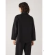Jersey Afelpado de Mujer con Cuello Alto Color Negro Ysabel Mora 70753