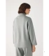 Jersey Afelpado de Mujer con Cuello Alto Color Azul Ysabel Mora 70753