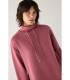 Jersey Afelpado de Mujer con Cuello Alto Color Rosa Ysabel Mora 70753