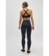 Legging Deportivo Ysabel Mora Negro con Efecto Vientre Plano y Push-Up Malla Compresiva de Tiro Alto y Corte Láser