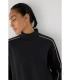 Sudadera Deportiva de Mujer con Cuello Perkins en Color Gris Marengo Ysabel Mora 70980