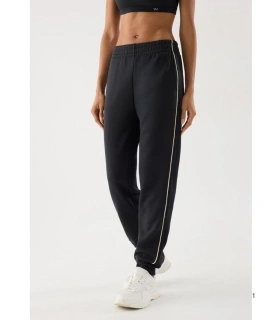 Pantalón Deportivo Jogger de Mujer con Tiro Alto con Bolsillos en Color Gris Marengo Ysabel Mora 70983