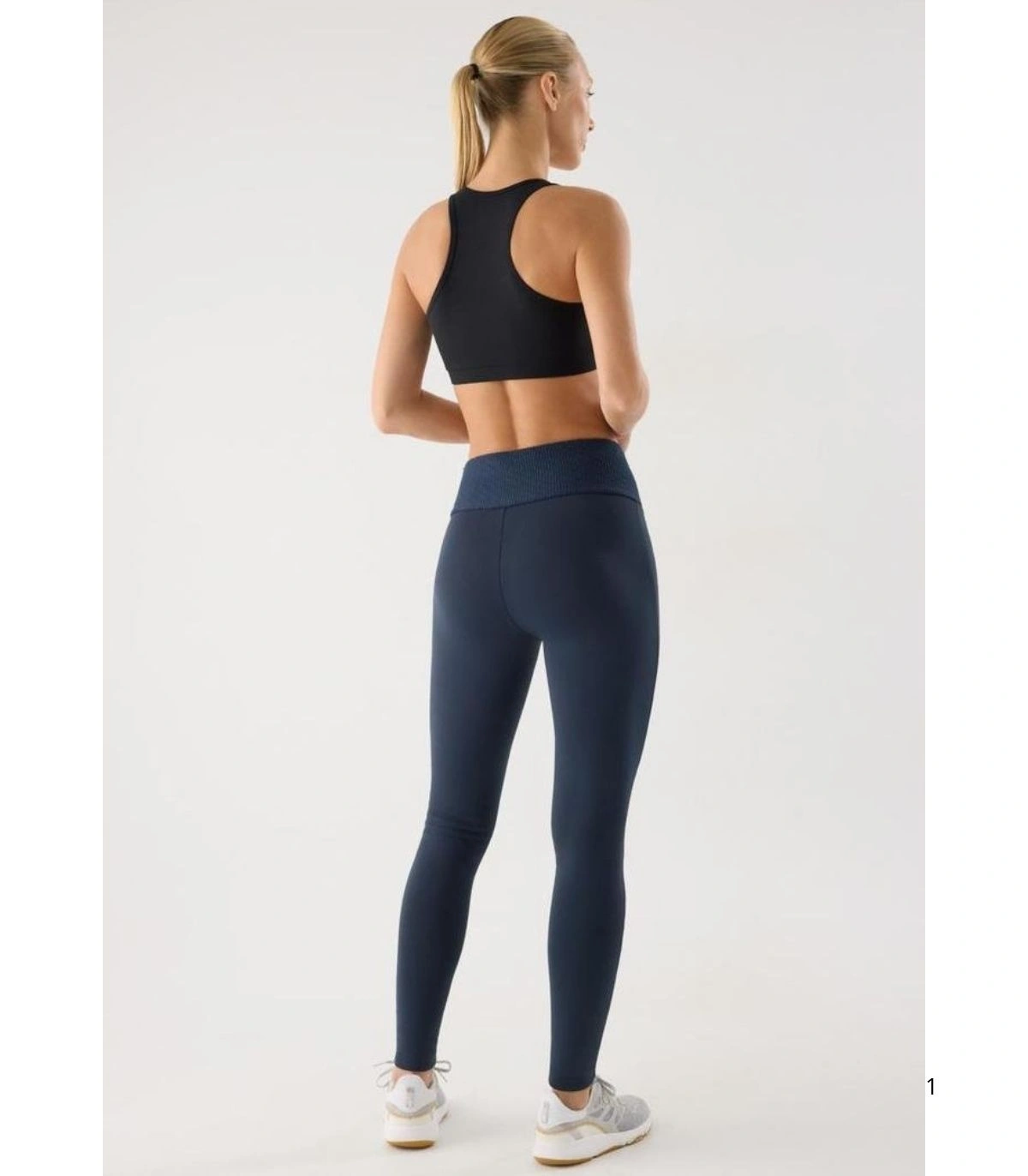 Leggings Deportivos Ultra Térmicos de Mujer y Tiro Alto en Color Azul Marino Ysabel Mora 70988