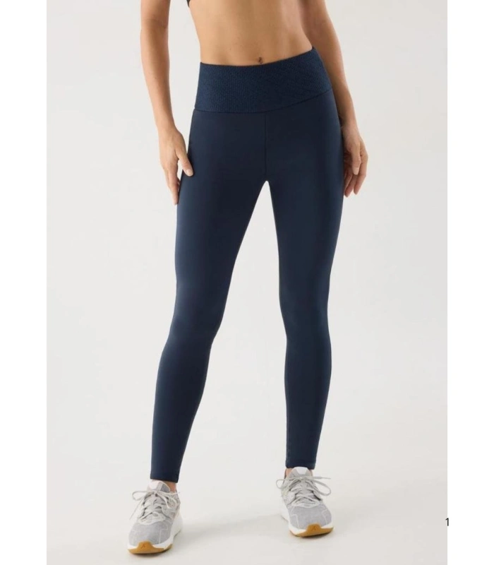 Leggings Deportivos Ultra Térmicos de Mujer y Tiro Alto en Color Azul Marino Ysabel Mora 70988