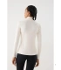 Camiseta Deportiva Térmica de Mujer con Cuello Perkins en Color Marfil Ysabel Mora 70991 (Colección Thermal)