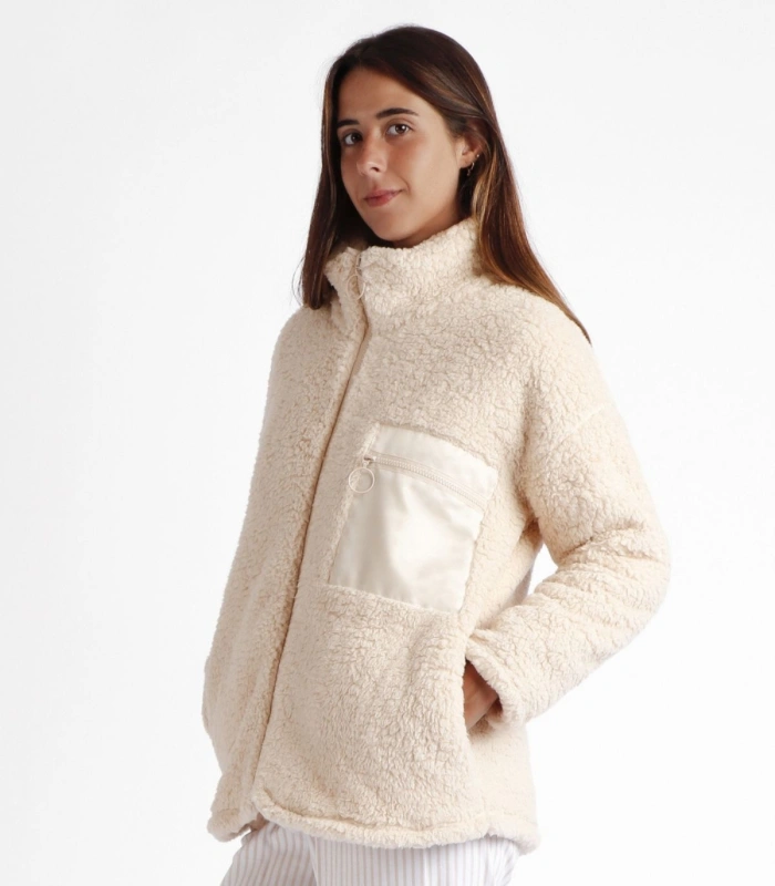 Bata Manga Larga Mujer Soft Home Beige Admas Home 57541