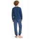 Pijama Niño Peanuts Speed Club Denim Manga Larga 100 % Algodón