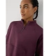 Sudadera Deportiva de Mujer con Bolsillo Canguro en Color Burdeos Ysabel Mora 70995