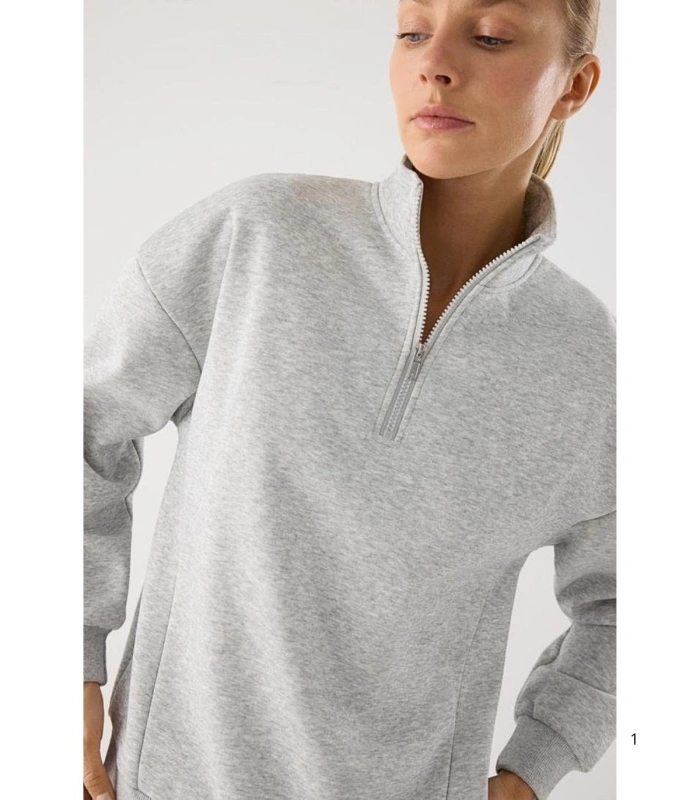 Chándal Deportivo de Mujer Afelpado Color Gris Ysabel Mora 71000