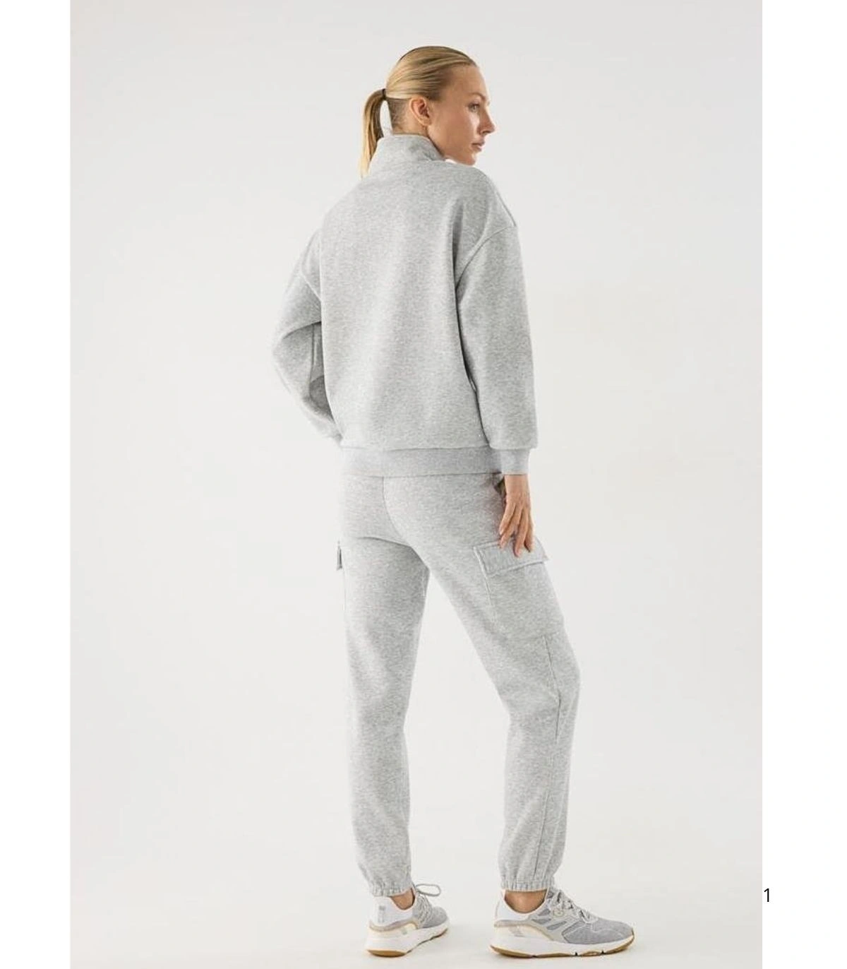 Chándal Deportivo de Mujer Afelpado Color Gris Ysabel Mora 71000