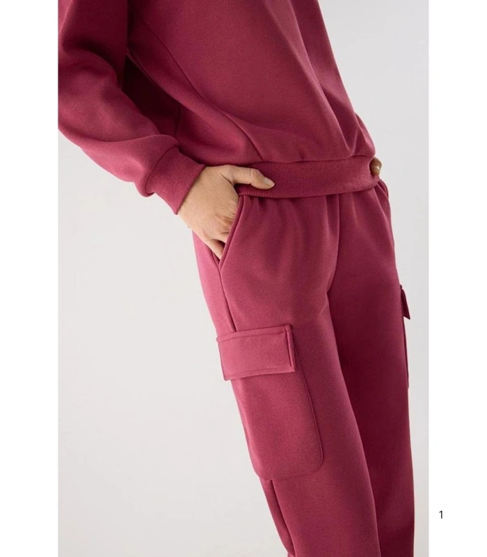 Chándal Deportivo de Mujer Afelpado Color Rosa Ysabel Mora 71000