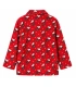 Bata Niña Polar Roja Love Snoopy Peanuts con Cremallera