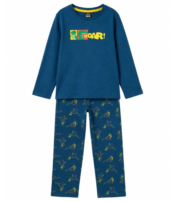 Pijama Niño Toy Story 100% Algodón Manga Larga Azul