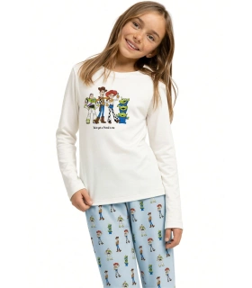 Pijama Niña Toy Story 100% Algodón Manga Larga