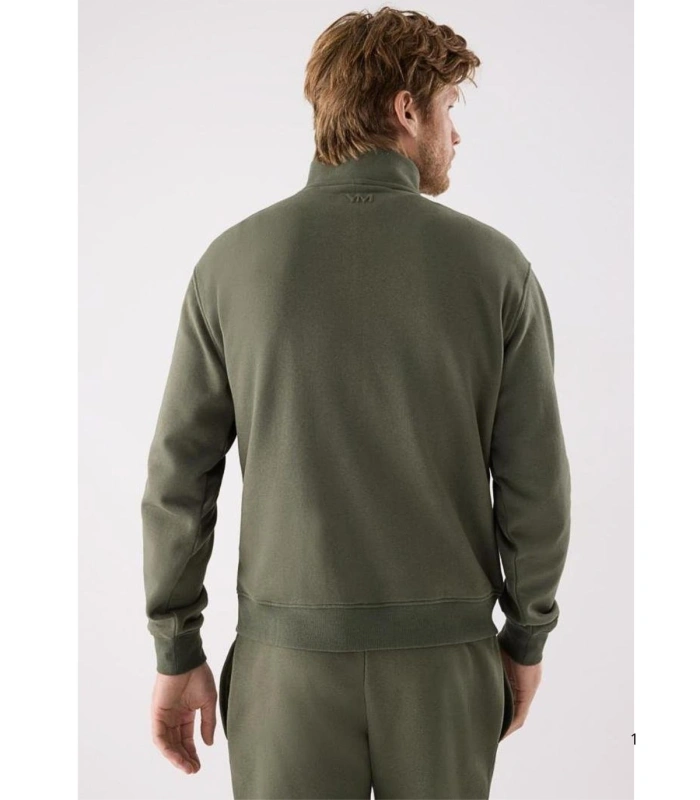 Sudadera Deportiva de Hombre Afelpada Color Verde Ysabel Mora 75001