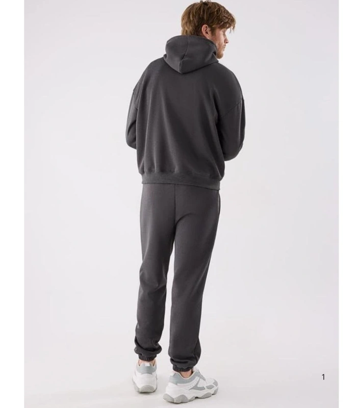 Chándal Deportivo de Hombre Afelpado con Sudadera Pantalón Jogger en Color Marrón Ysabel Mora75003