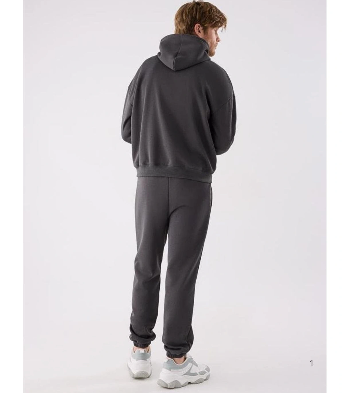 Chándal Deportivo de Hombre Afelpado con Sudadera Pantalón Jogger en Color Marrón Ysabel Mora75003