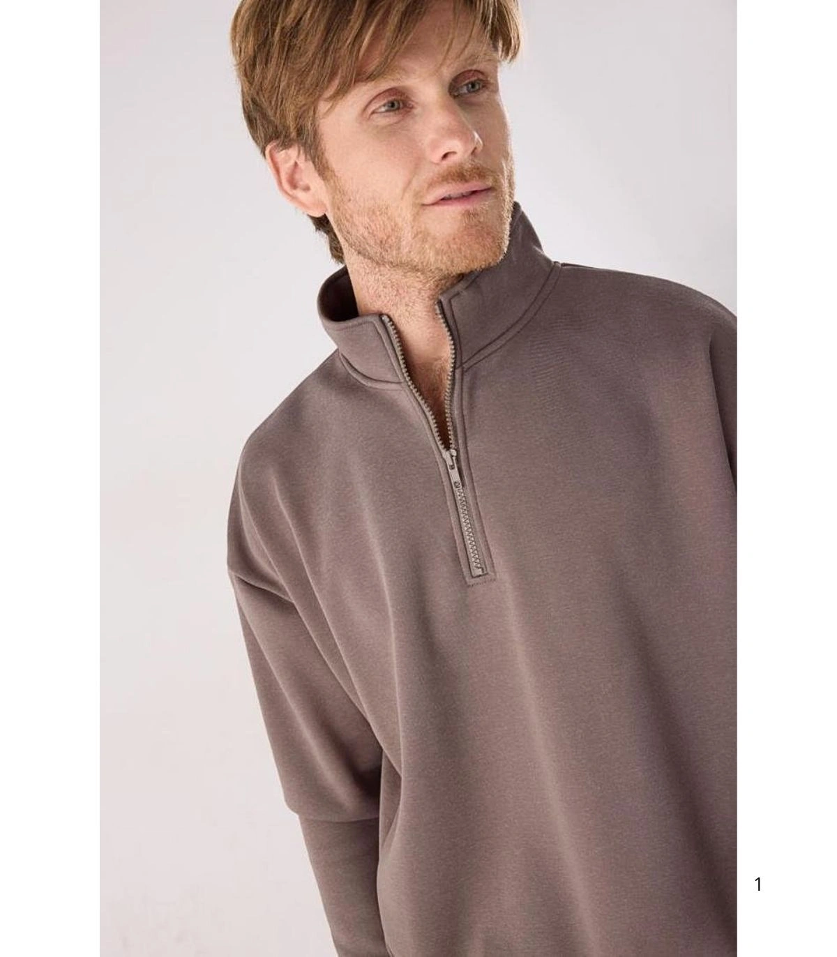 Chándal Deportivo de Hombre Afelpado con Sudadera y Pantalón Jogger en Color Marrón Ysabel Mora 75004