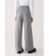 Pantalón Ancho Cálido de Tiro Alto Para Mujer Color Gris Ysabel Mora 70727