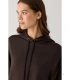 Sudadera Afelpada de Mujer con Capucha en Color Marrón Ysabel Mora 70745