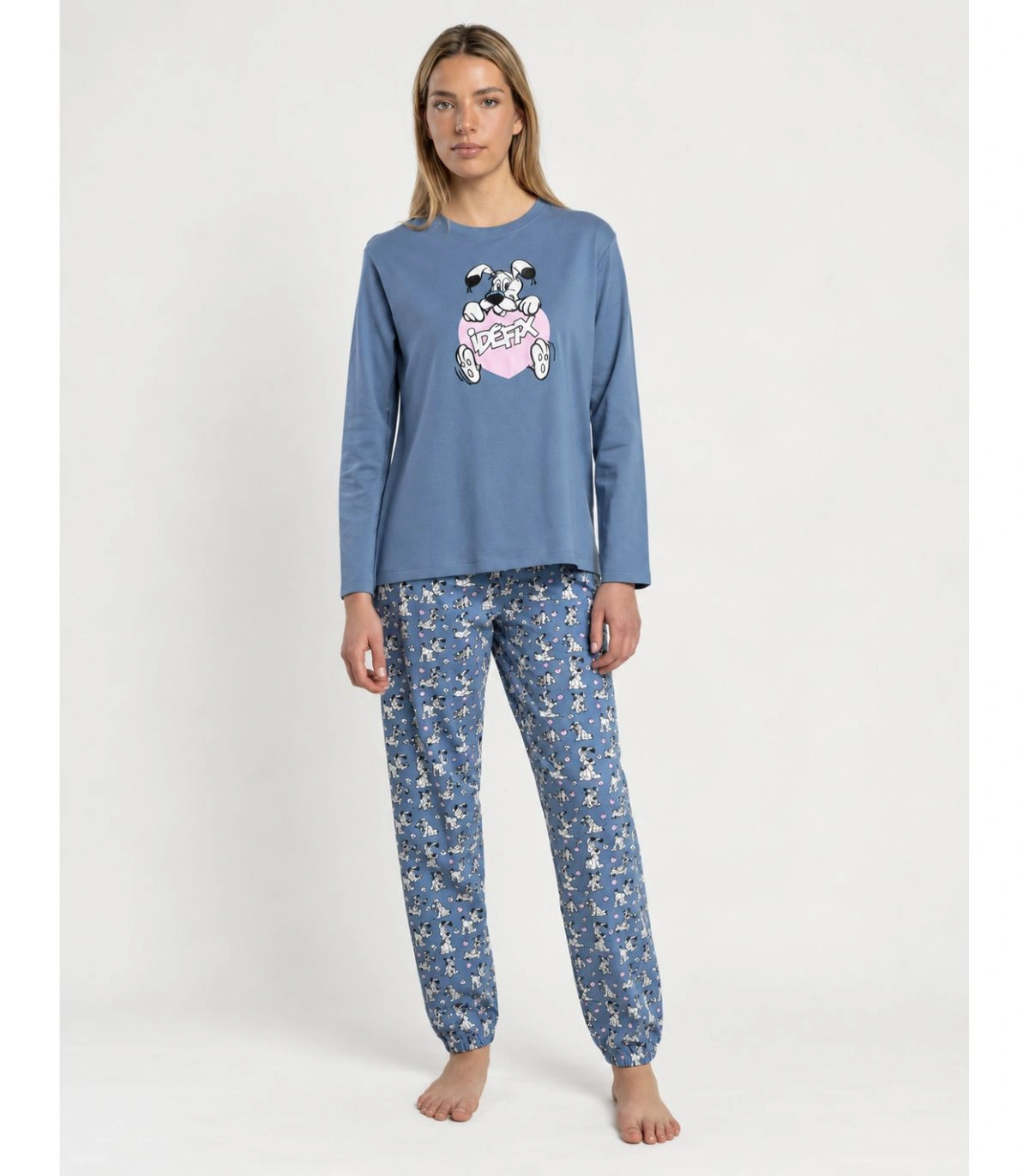Pijama Mujer Idefix 100% Algodón Manga Larga