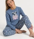 Pijama Mujer Idefix 100% Algodón Manga Larga