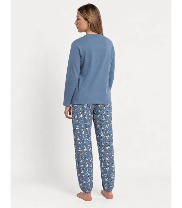 Pijama Mujer Idefix 100% Algodón Manga Larga