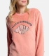 Pijama de Mujer en Coralina Ultrasuave de Manga Larga "I Love Domingos" Ysabel Mora 26236