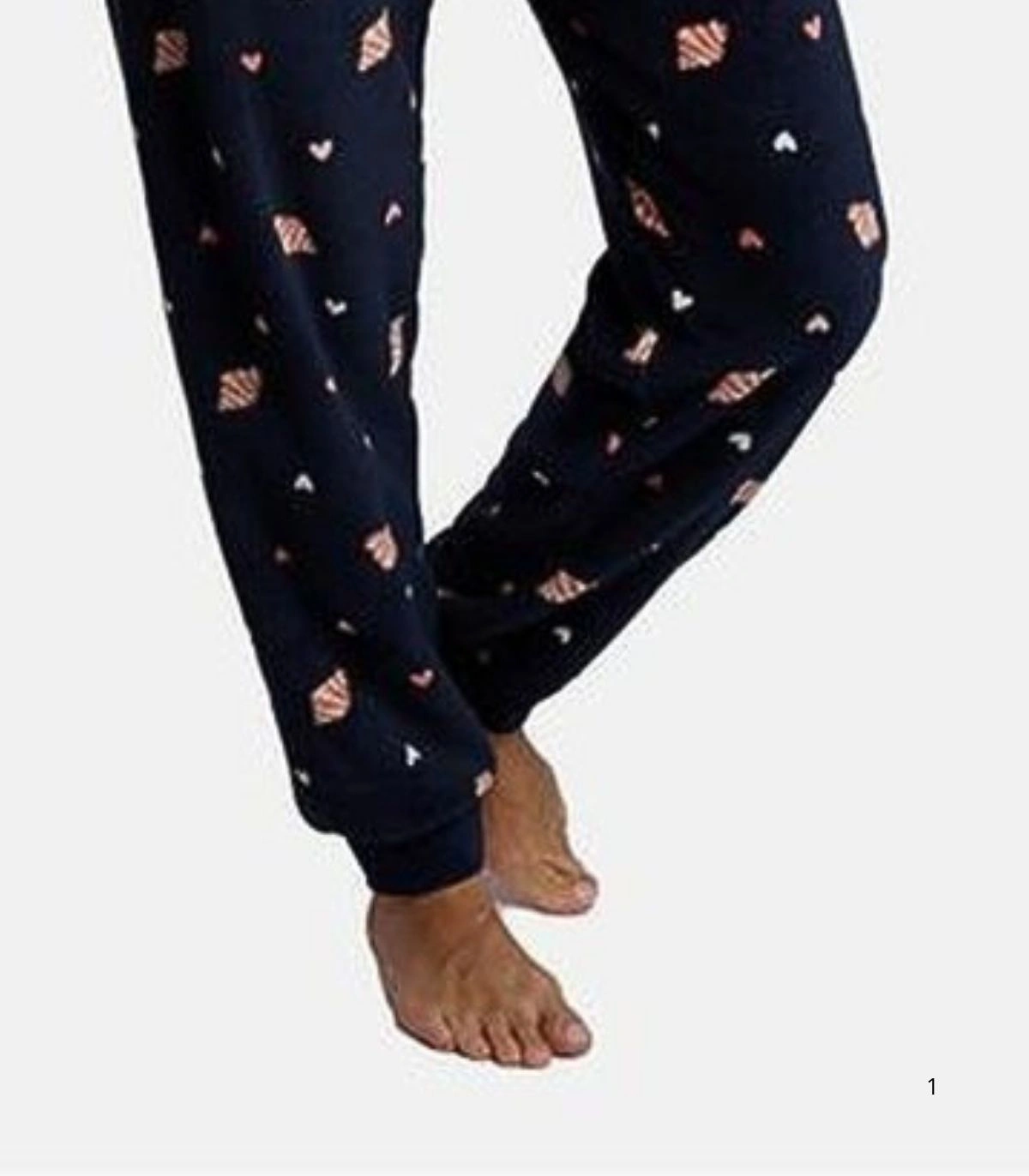 Pijama de Mujer en Coralina Ultrasuave de Manga Larga "I Love Domingos" Ysabel Mora 26236