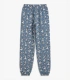 Pijama Niña Astérix Idefix Azul Manga Larga 100% Algodón