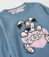 Pijama Niña Astérix Idefix Azul Manga Larga 100% Algodón