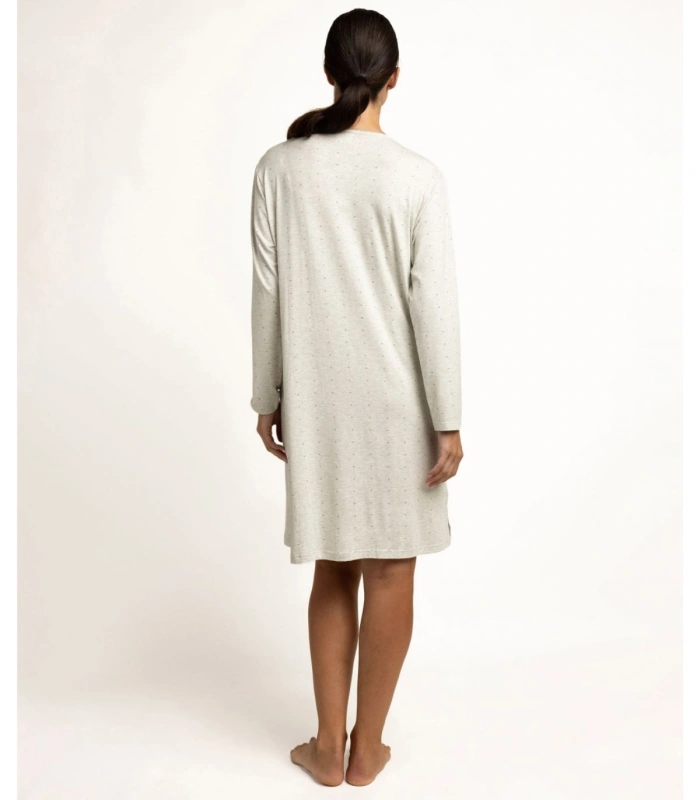 Camisola Mujer Admas Classic Small Grey Dots Gris Jaspeado