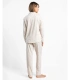 Pijama Mujer Admas Classic Stripes And Stars Beige Manga Larga