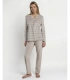 Pijama Mujer Admas Luxury Luxe Shell Maquillaje Manga Larga