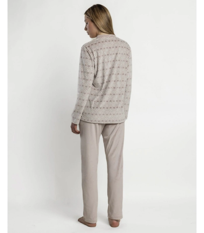 Pijama Mujer Admas Luxury Luxe Shell Maquillaje Manga Larga