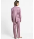 Pijama Mujer Admas Classic Summer Rosa Abierto Manga Larga