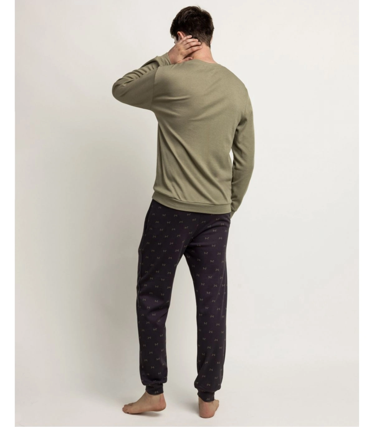 Pijama Hombre Admas Camp Car Caqui Manga Larga
