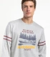 Pijama Hombre Admas Grey Kayaking Gris Manga Larga