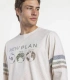Pijama Hombre New Plan Beige Planetary Manga Larga