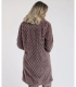 Bata Mujer Admas Soft Sleep Moka Jacquard Manga Larga
