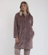 Bata Mujer Admas Soft Sleep Moka Jacquard Manga Larga