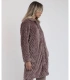 Bata Mujer Admas Soft Sleep Moka Jacquard Manga Larga