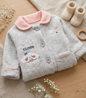 Bata Bebé de Coralina Abotonada "Little Cloud" Yatsi Baby 26200573