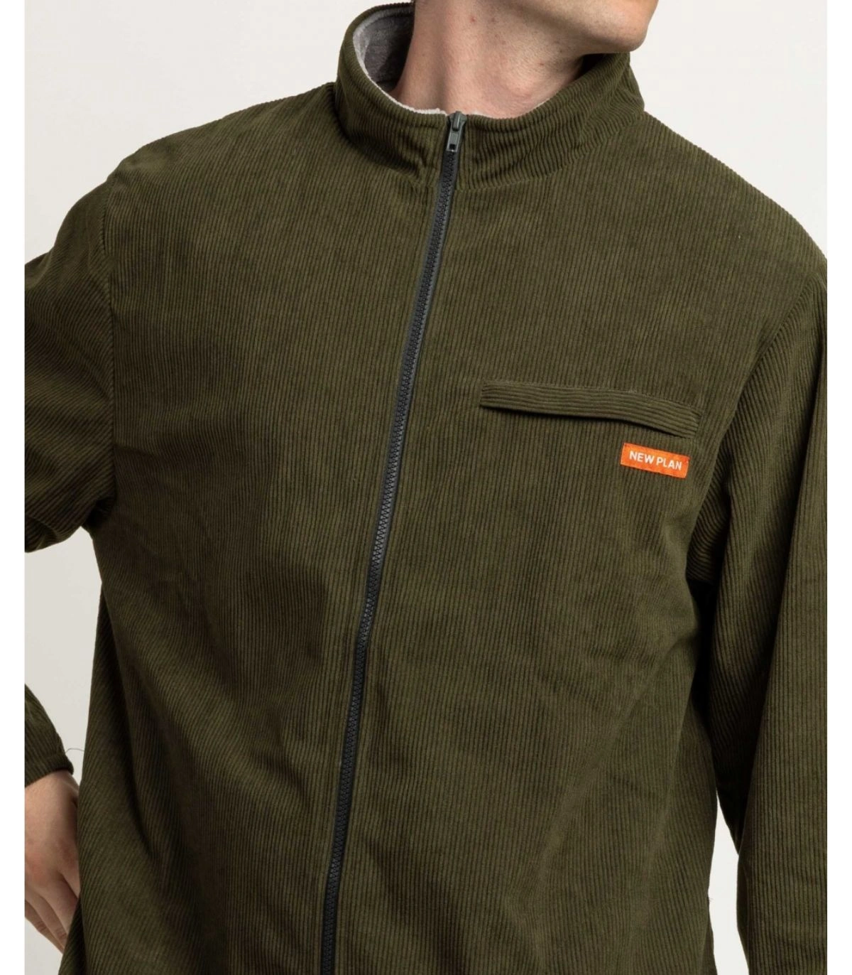 Chaqueta Hombre Corduroy Caqui New Plan