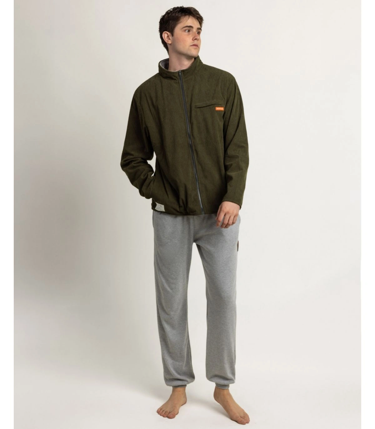 Chaqueta Hombre Corduroy Caqui New Plan
